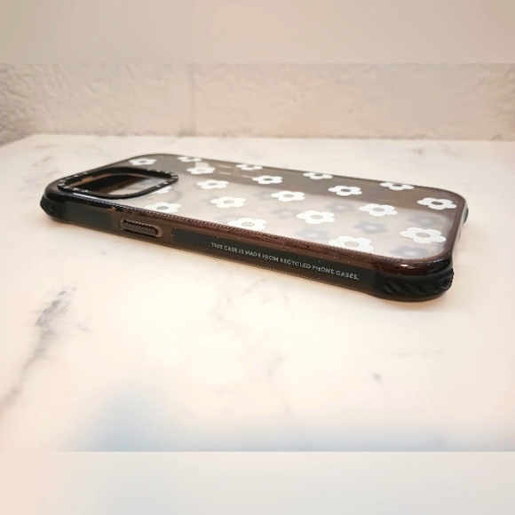 Casetify iPhone 14 Pro Max -Ditsy Daisies - White Black, Ultra Impact Case - Picture 4 of 5